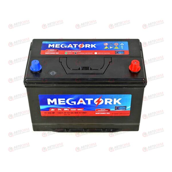 Аккумулятор 100VL MEGATORK ASIA (R+) (0) SMF (пт 800)(304х172х220) ТУРЦИЯ, изображение 3