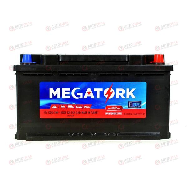 АКБ 100VL MEGATORK (R+) (0) SMF (пт 860)(353х175х190) ТУРЦИЯ, изображение 2
