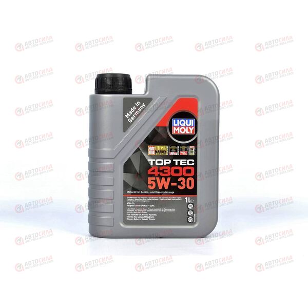 Масло ДВС LIQUI MOLY 5W30 Top Tec 4300 C2 1 л, Емкость: 1 л., изображение 2