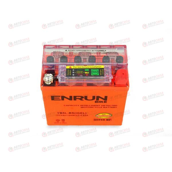 АКБ ENRUN MOTO 12V/5Ah (R+) (MF) (I-GEL) (пт 65) (YB5L-BS) (119x60x129) (1шт, уп.10 шт), изображение 3