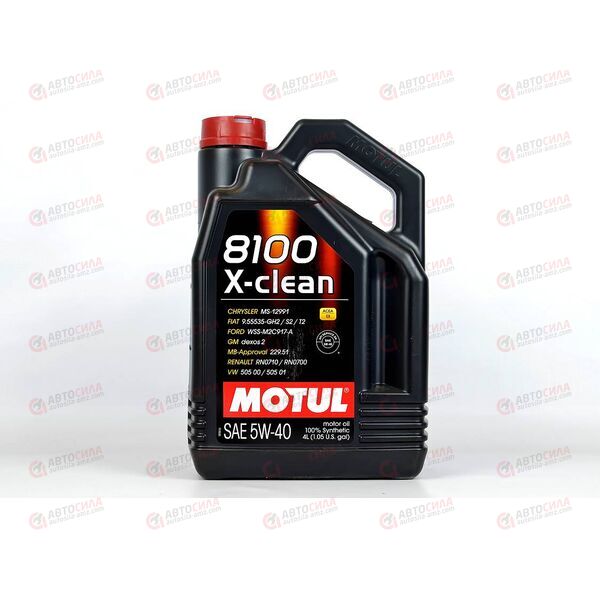 Масло ДВС Motul 5W40 X-clean 8100 SN 4 л, изображение 2