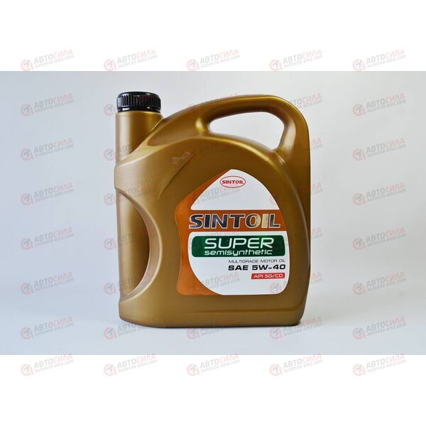 Масло ДВС SINTEC 5W40 SG/CD Супер 4 л, Емкость: 4 л, изображение 3