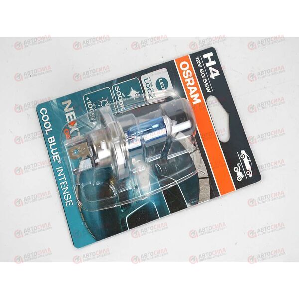 Лампа галоген 12В H4 60/55 Ватт P43t CBI 5000K (блистер, шт) +100% OSRAM