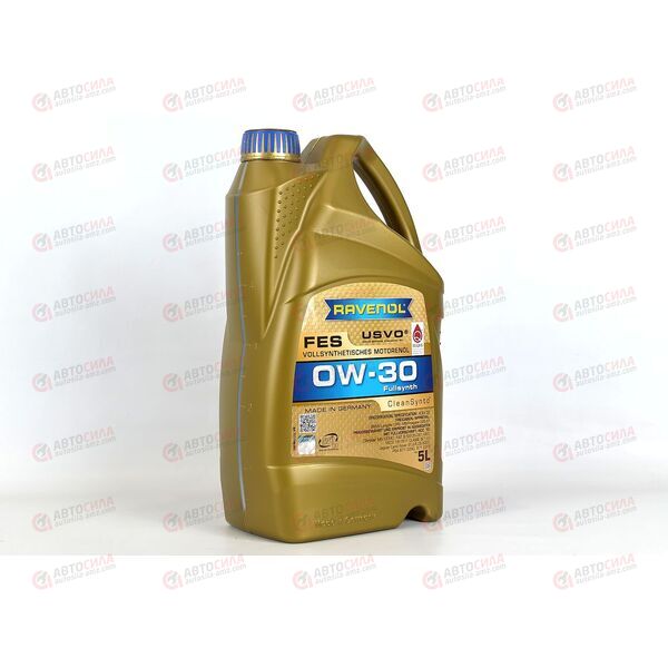 Масло ДВС RAVENOL 0W30 FES SP (RC) A5/B5/C2 MB-229.61/MB 227.61 5л, Емкость: 5 л.