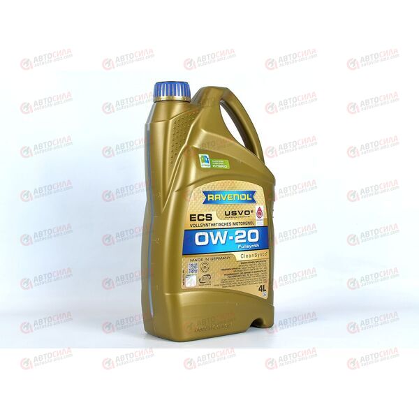 Масло ДВС RAVENOL 0W20 ECS EcoSynth SN RC/C5/C6 MB-Approval 229.71/GM 6094M/GM dexos1 Gen1 4л