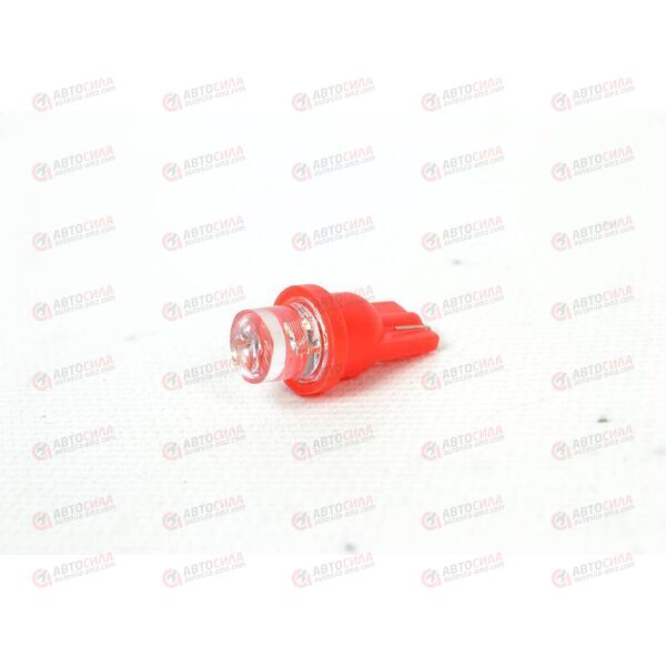 Лампа с/диод 12В 5 Ватт (б/цоколя) красный конус Т10-1LED (уп.10шт) Nord Yada